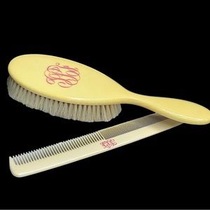 🌺Vintage French Ivory Brush & Comb